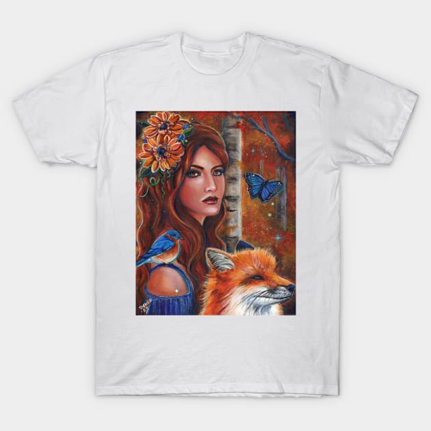 Rhiannon goddess art by Renee L. Lavoie T-Shirt by ReneeLLavoie